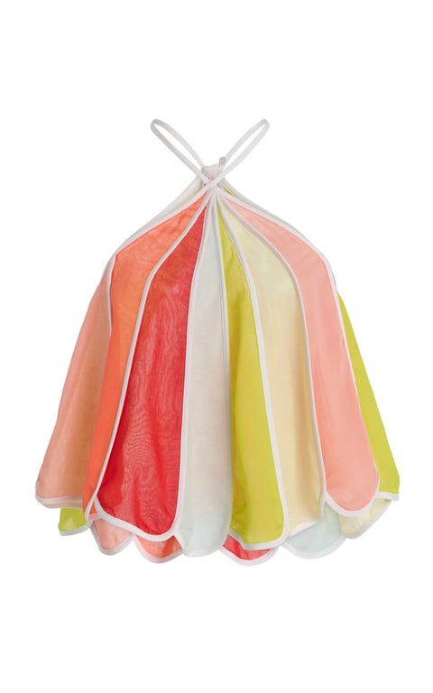 Exclusive Riviera Silk-Chiffon Umbrella Top