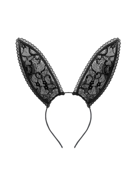 Black Lace Bunny Ears | Fleur du Mal