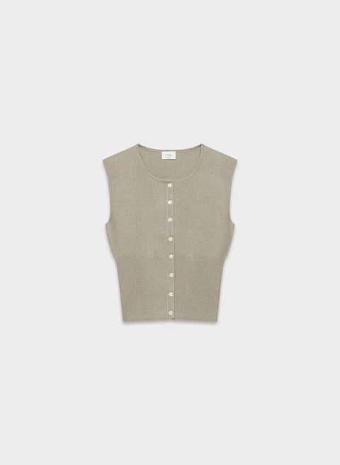 Golightly Sleeveless Cardigan - Wonder Yarn