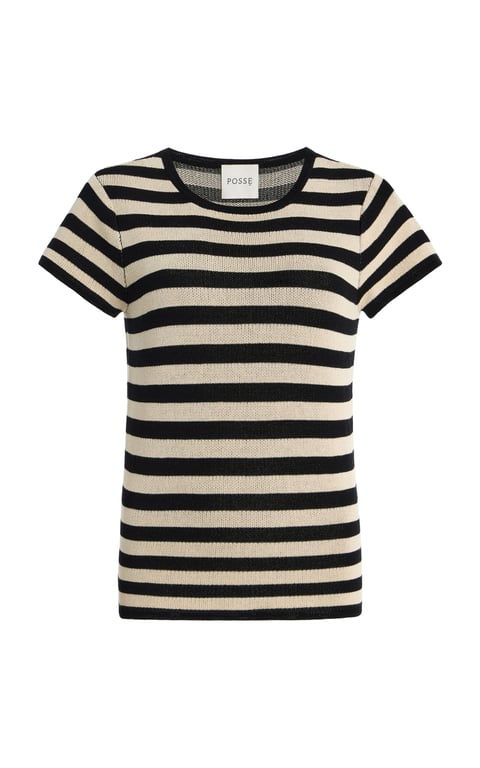Birdie Striped Knit T-Shirt