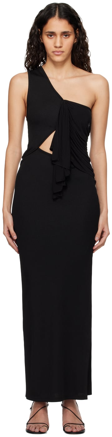 Black Seneca Swirl Maxi Dress