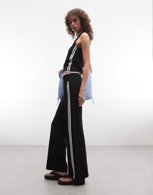 Low rise flared track pant co-ord