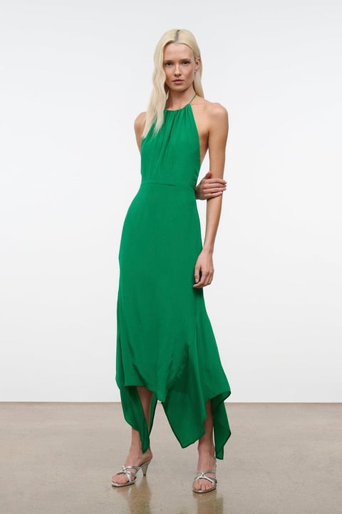 BIANCA SILK DRESS KELLY