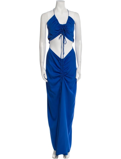 Halterneck Long Dress w/ Tags