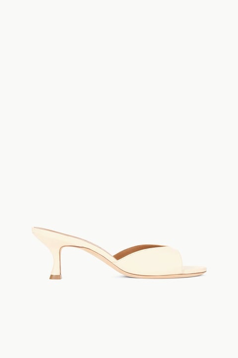BRIGITTE LEATHER MULE | CREAM