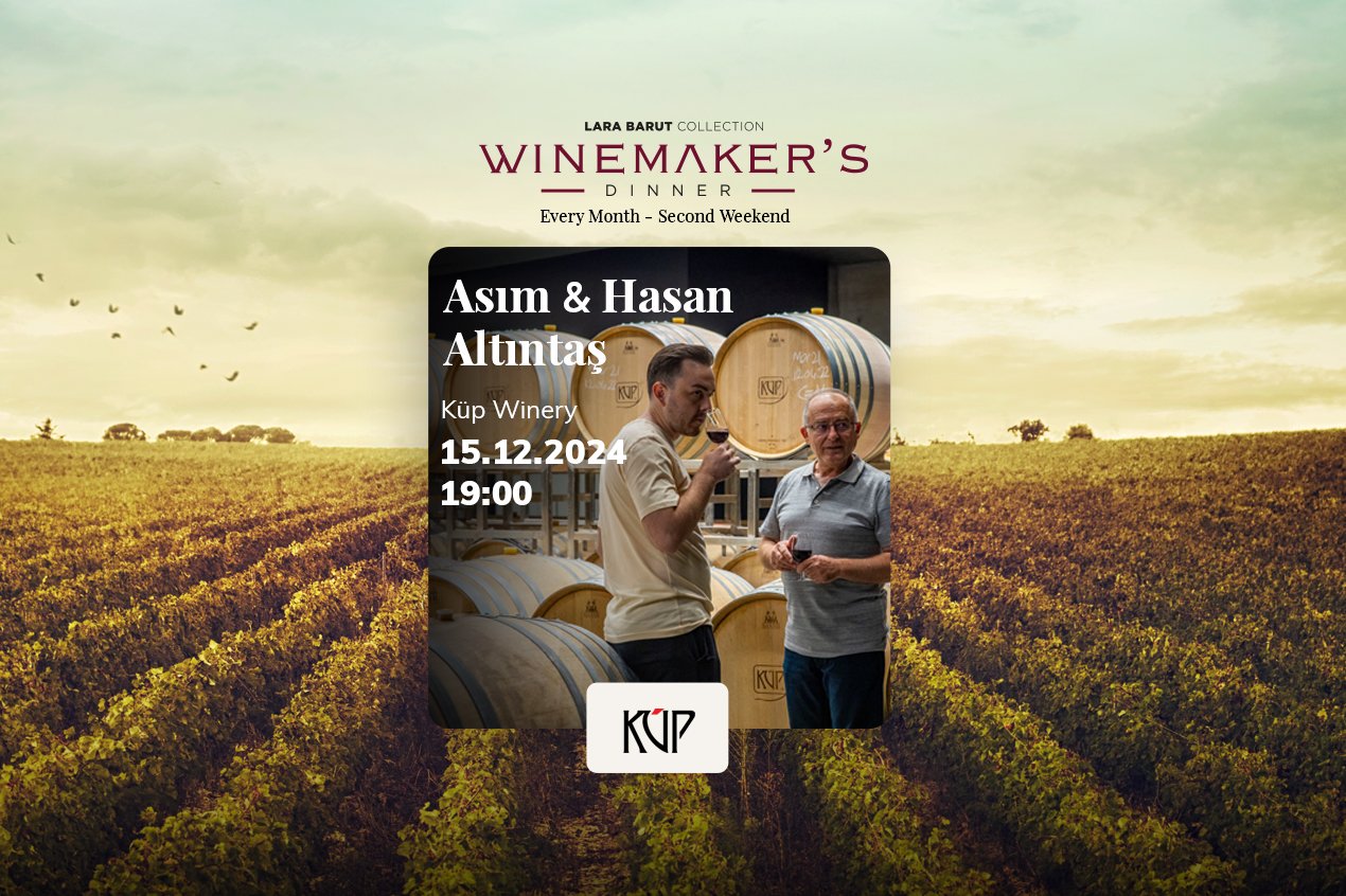 Winemaker's Dinner & Asım Altıntaş & Hasan Altıntaş