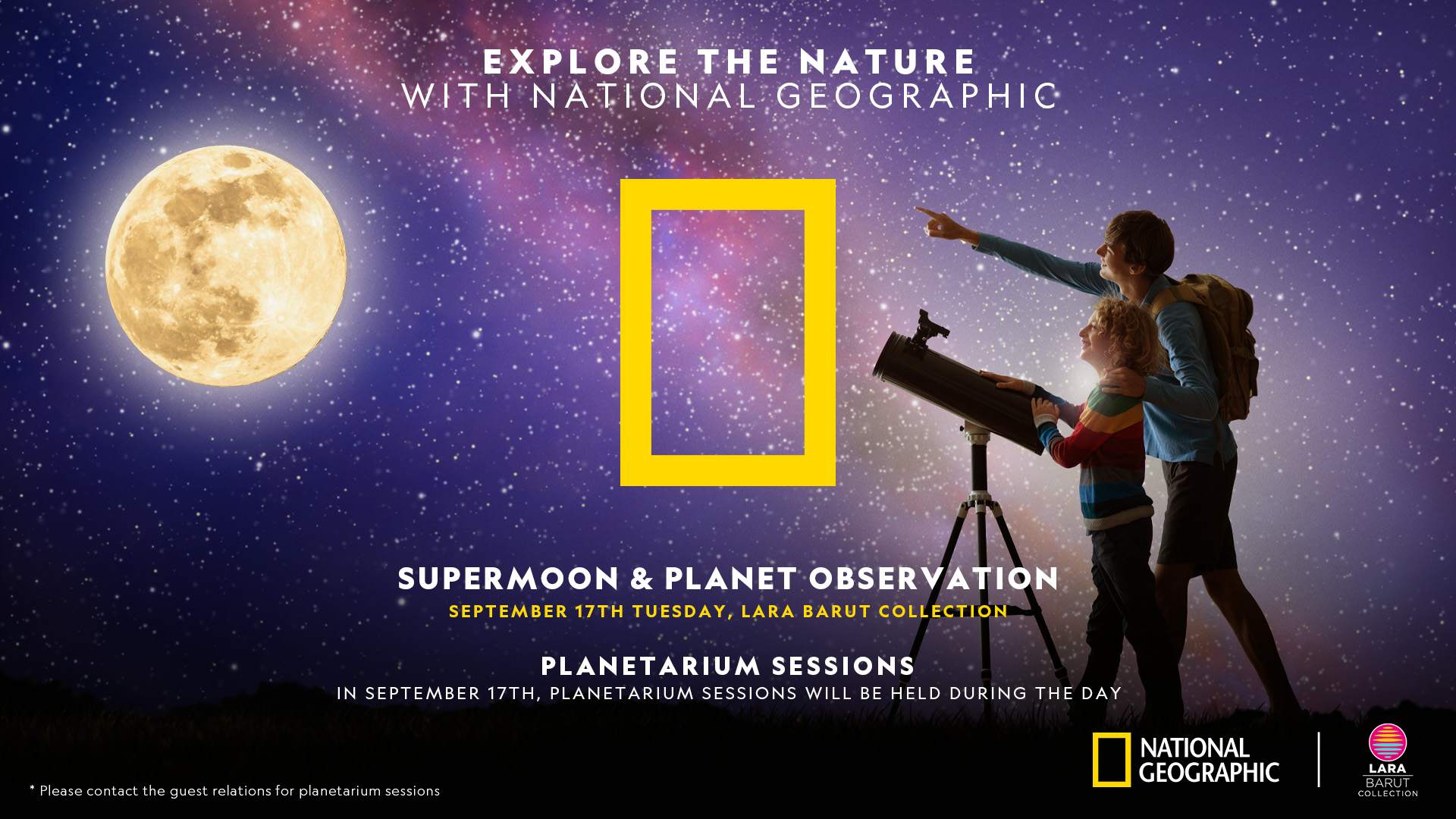 Наблюдение за Суперлуной с National Geographic