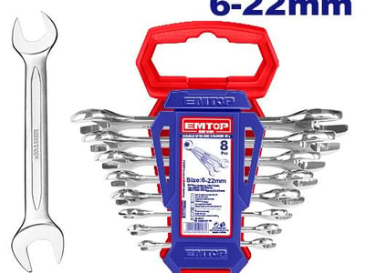 Double open end spanner set