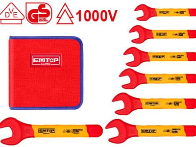 7 Pcs insulated open end spanners set