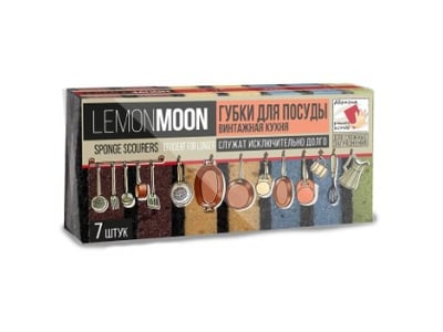 Սպասք լվանալու սպունգ L008 Lemon Moon