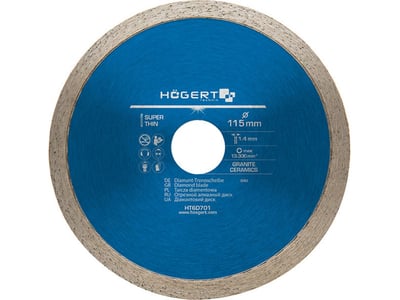 Կտրող ալմազե սկավառակ 115x1.4x22.2 HOGERT