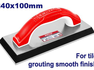 Rubber grout float