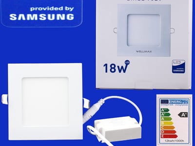 Էլ.պլաֆոն LED Wellmax քառակուսի 18W 4000K/Neutral white