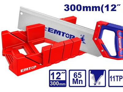 Mitre box and back saw set