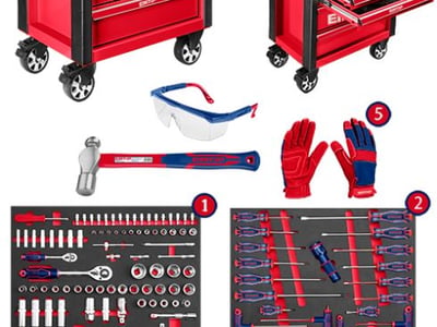 163 Pcs tool chest set