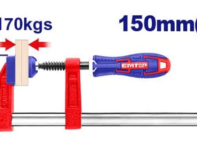 F clamp with plastic handle