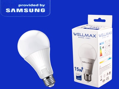 Էլ.լամպ LED Wellmax 15W/6500K/E27/A65/Daylight