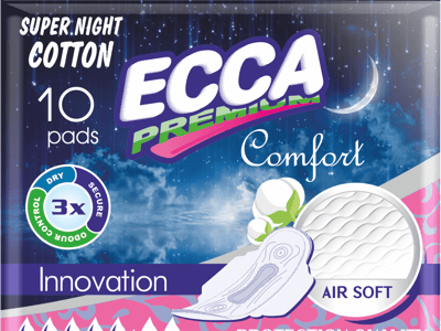 Կանացի միջադիր ECCA coton գիշերային 10-48 հատ