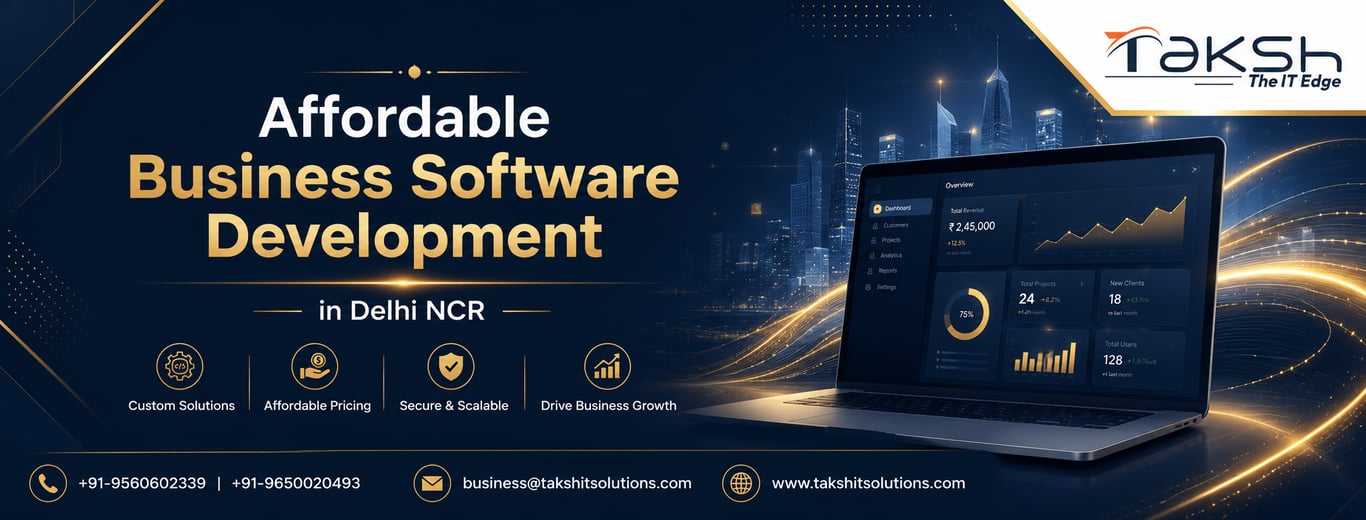 Affordable Business Software Development in Delhi NCR: Smart Solutions That Help Your Business Grow