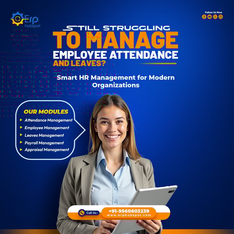 Upgrade and Automate HR Processes with HR Management Software in Noida | ERP Hubspot