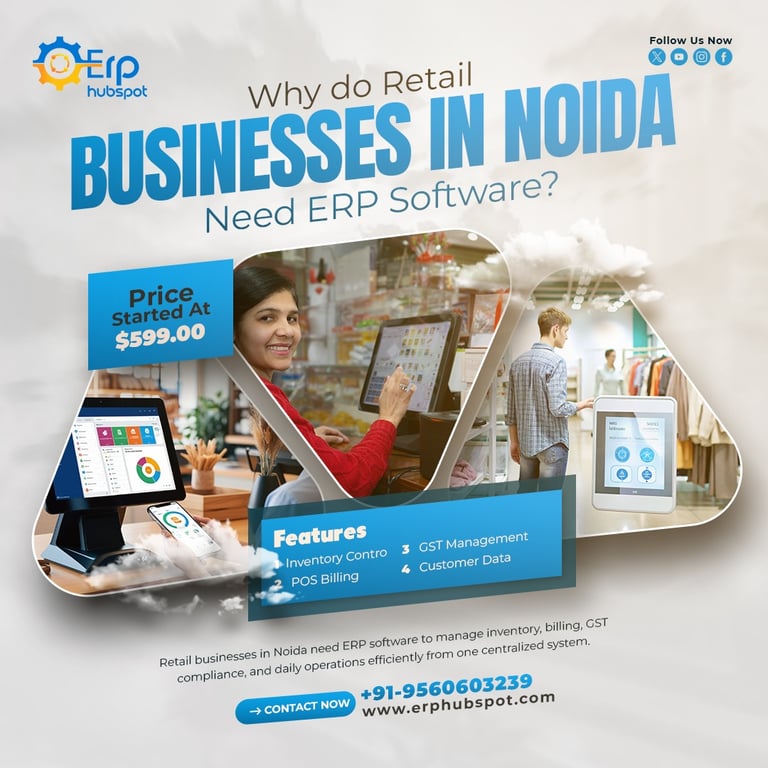 Why Retail Businesses in Noida Need ERP Software to Stay Competitive | ERP Hubspot