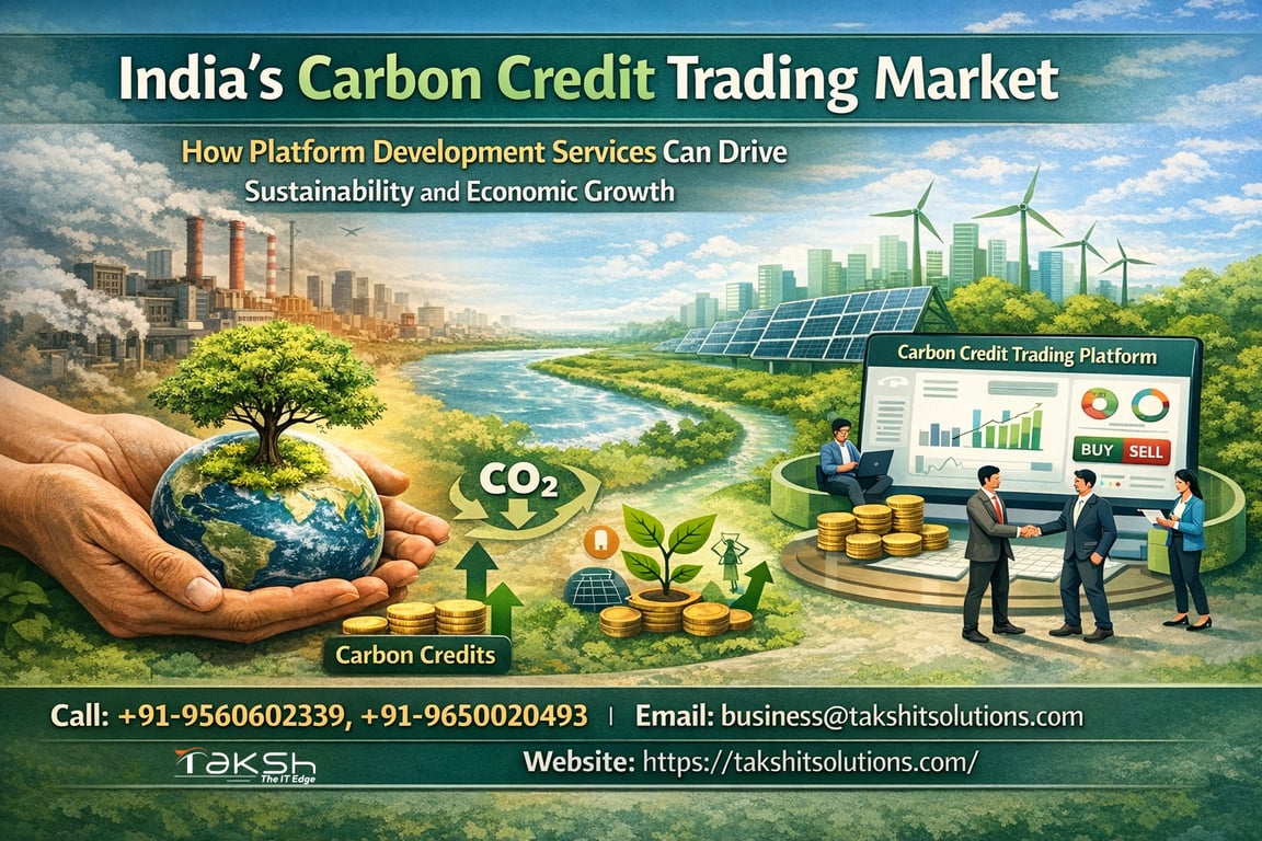 India’s Carbon Credit Trading Market: How Platform Development Services Can Drive Sustainability and Economic Growth