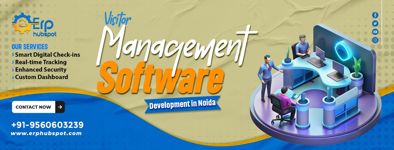Visitor Management Software Development in Noida || ERP Hubspot 