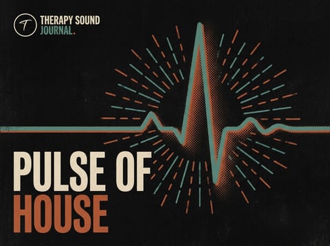 The pulse of house — a dancer mid-motion under stage lights, the four-on-the-floor heartbeat of a Therapy Sound night.