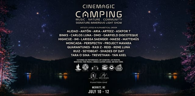 CINEMAGIC Camping Festival 2026 flyer