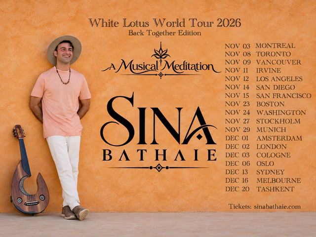 Sina Bathaie - White Lotus World Tour flyer