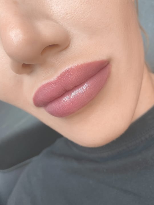 Healed lip blush result