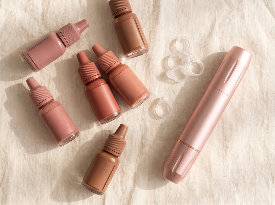 Neutralizing pigments custom-blended to lip undertones