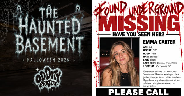 ODDITY PROJECT - HAUNTED BASEMENT flyer