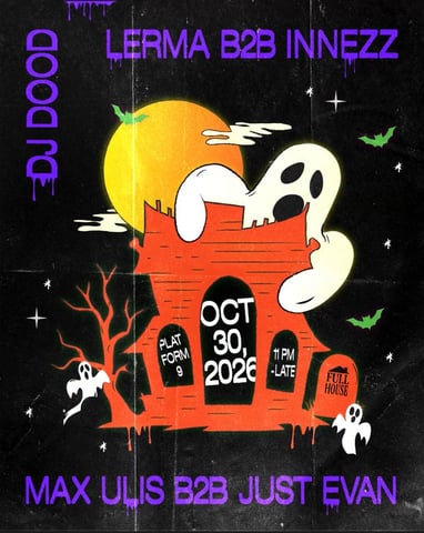 Full House Halloween flyer