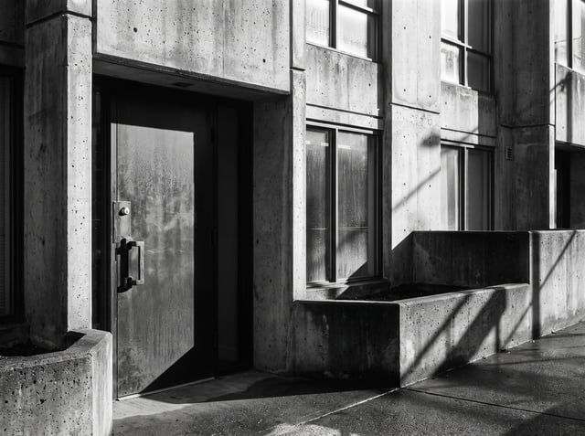 Steel front door with a deadbolt