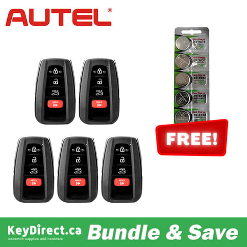 Autel – MAXIIM IKEY Toyota Style – 8A-Chipped / 4-Button Universal Smart Key (IKEYTY8A4TP) — Lior