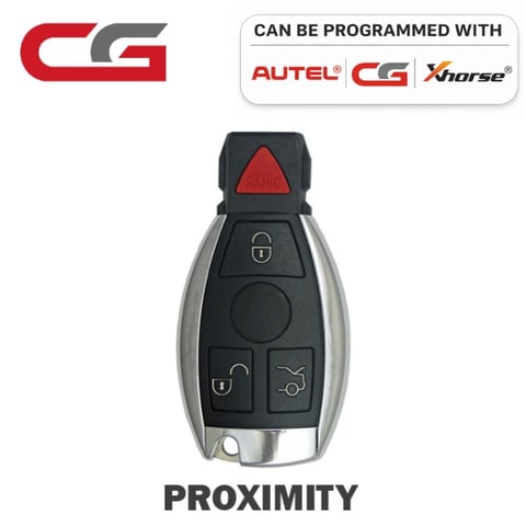 CGDI – 1997-2014 Mercedes Benz Proximity Smart Key / Keyless Go / 4-Button Fobik / IYZ-3312 / 315MHz Or 433MHz (Aftermarket)