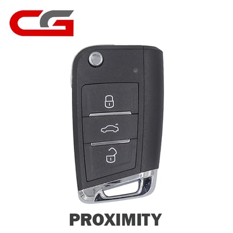 CGDI –  MQB Style – 3-Button Universal Flip Key w/ Proximity Function / ZA15 (Aftermarket)