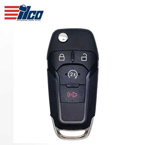ILCO Look-Alike™ 2015-2022 Ford F-Series Raptor Ranger / 4-Button Flip Key / FCC ID: N5F-A08TDA / PN: 164-R8134