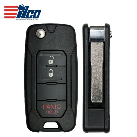 ILCO Look-Alike™ 2015-2019 Jeep / Fiat / 3-Button Flip Key / FCC ID: 2ADFTFI5AM433TX