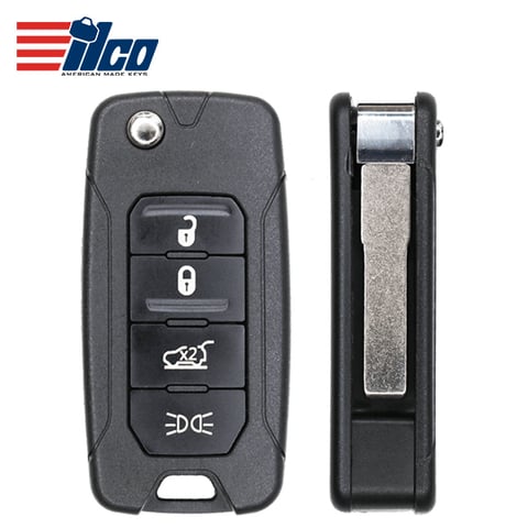 ILCO Look-Alike™ 2015-2019 Jeep / Fiat / 4-Button Flip Key / FCC ID: 2ADFTFI5AM433TX