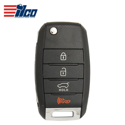 ILCO Look-Alike™ 2014-2015 Kia Optima / 4-Button Flip Key / NYODD4TX1306-TFL / WITH CHIP (FLIP-KIA-4B3)