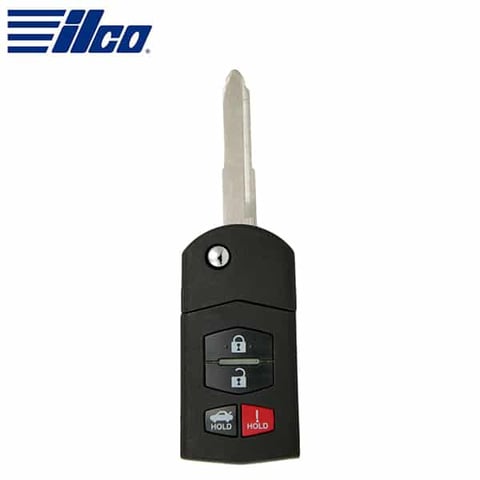 ILCO Look-Alike™ 2005-2008 Mazda / 4-Button Flip Key Remote / FCC: KPU41788 (FLIP-MAZ-4B2)