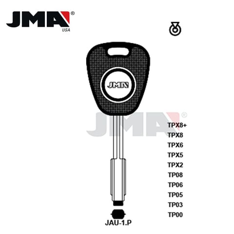 JMA – 1988-1994 Jaguar / JAG-03 Tibbe Transponder Key / TP08JAU-1.P