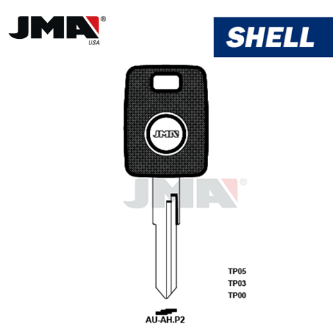 JMA – HU49AT5 CHIPLESS Transponder Key SHELL For HUF / AU-AH.P2