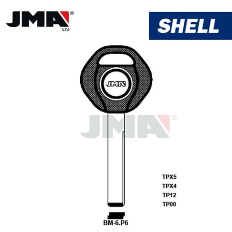 JMA – HU100 CHIPLESS Transponder Key SHELL For BMW / BM-6.P6