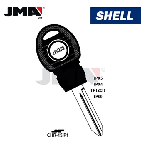 JMA – Chrysler Transponder Key SHELL – Y170PT / CHR-15P1