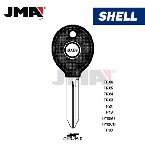 JMA – Chrysler Transponder Key SHELL – Y160PT / CHR-15PG