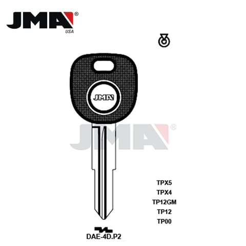 JMA – B114RPT CHIPLESS Transponder Key SHELL / DAE-4D.P2