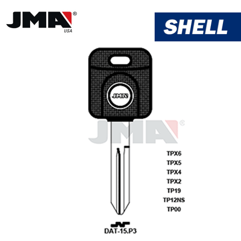JMA – NI01T CHIPLESS Transponder Key SHELL For Nissan / DAT-15.P3